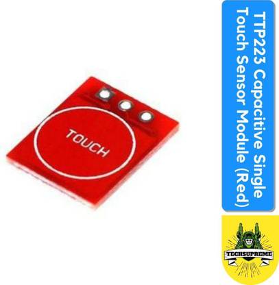 TechSupreme TTP223 Capacitive Single Touch Sensor Module (Red) learning toys Electronic Components Electronic Hobby Kit