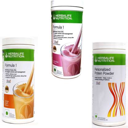HERBALIFE FORMULA1 ORANGE WITH FORMULA1 ROSE KHEER WITH PROTIEN POWDER 400G Nutrition Drink