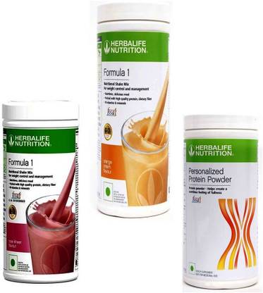HERBALIFE FORMULA1 ROSE KHEER WITH FORMULA1 ORANGE WITH PROTIEN POWDER 400G Nutrition Drink