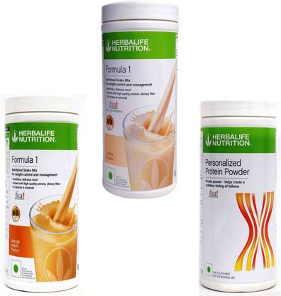HERBALIFE FORMULA1 ORANGE WITH FORMULA1 VANILLA WITH PROTIEN POWDER 400G Nutrition Drink