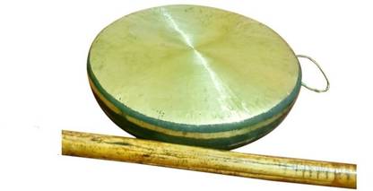 eCraftOdisha small brass ghanta /ghanti/ pooja bell for home temple (5inch diameter) Brass Pooja Bell
