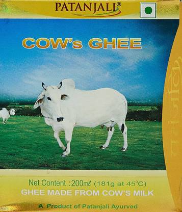 PATANJALI COW'S GHEE 200 ML Ghee Box