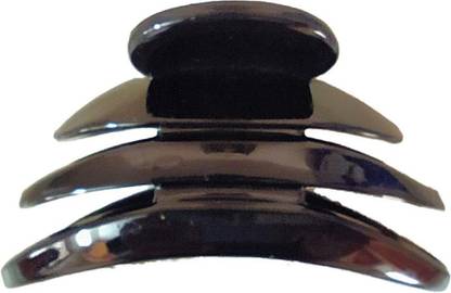 Irenes Black Plastic Oval Claw Clip Hair Clip