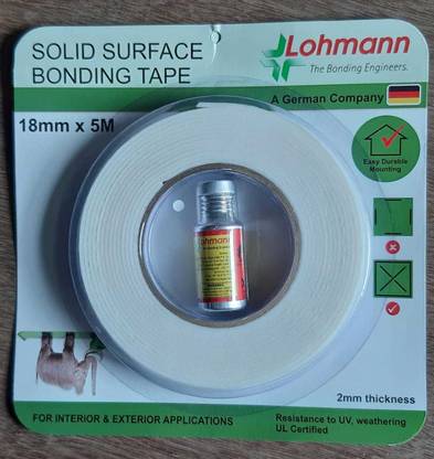 Lohman Solid Surface Bonding Tape 18mm x 5Mtr (With Primer) 5 m Double-sided Tape