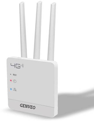 Genveo 990 4g router wifi and Lan Port compatible for laptop/pc or cctv dvr camera Corded Landline Phone