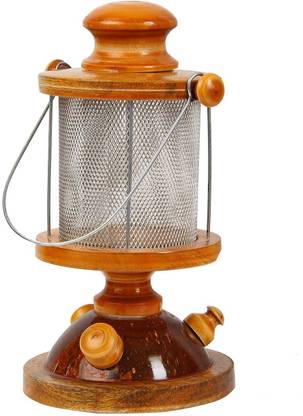 JJ MODERN DESIGNS Petromax Light Wooden Channapatna Toys Brown Wooden Hanging Lantern