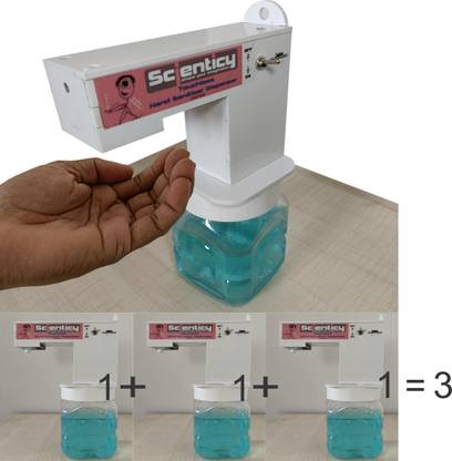 Scienticy Automatic Touchless Smart Hand Sanitizer Dispenser (White) 3 package 500 L Liquid Dispenser