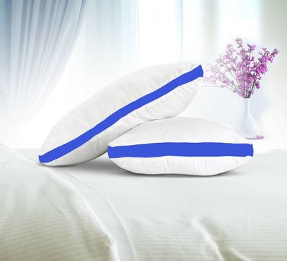 CRAZY WORLD Microfibre Sleeping Pillow Pack of 2 Solid Luxury gusset pillow