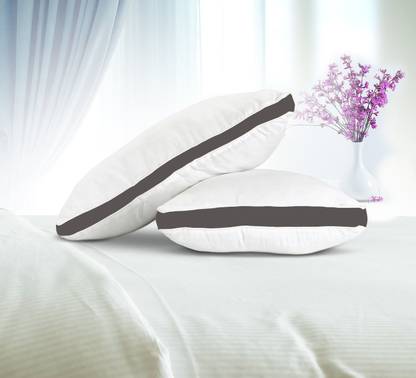 CRAZY WORLD Luxury gusset pillow Microfibre Solid Sleeping Pillow Pack of 1