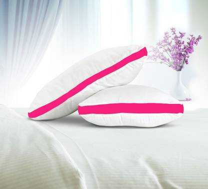 CRAZY WORLD Luxury gusset pillow Microfibre Solid Sleeping Pillow Pack of 1
