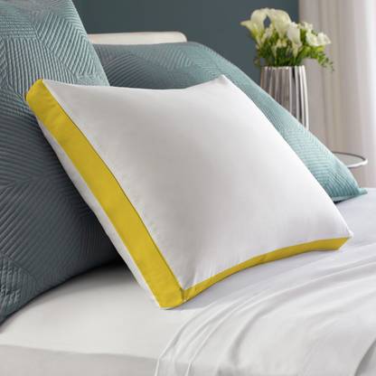 CRAZY WORLD Microfibre Sleeping Pillow Pack of 2 Solid Luxury gusset pillow