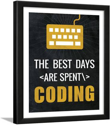 Coding Quotes Frames - Engineering Quotes Wall Frames - Quotes Wall Frames Coding - Programming Quotes Posters Paper Print