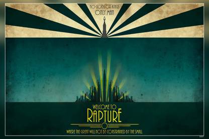 Bioshock Welcome To Rapture Matte Finish Poster Paper Print