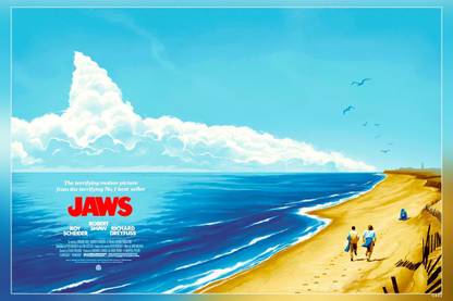 Steven Spielberg Jaws Movie Classic Matte Finish Poster Paper Print
