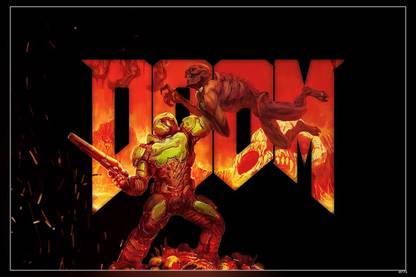 Doom Eternal Video Game Matte Finish Poster Paper Print