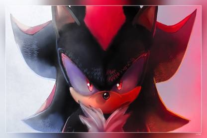 Shadow The Hedgehog Sonic The Hedgehog 2020 Movie Sonic Matte Finish Poster Paper Print