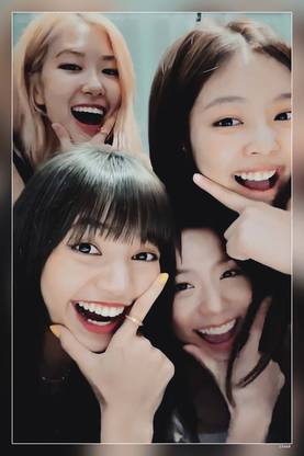Hd Blackpink Bp Famous Idols Jennie Jisoo Kpop Lisa Ot Matte Finish Poster Paper Print