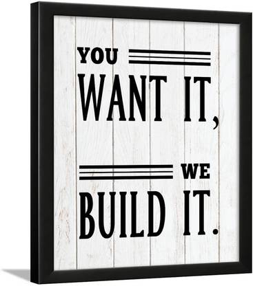 Construction quote wall Frames for office - Construction quotes Frames – Construction quotes for business Paper Print