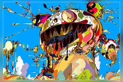 Takashi Murakami Tan Tan Bo Puking Matte Finish Poster Paper Print