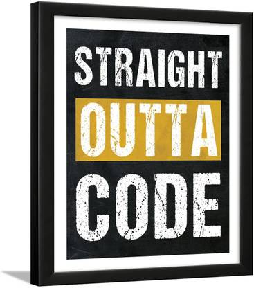 Coding Quotes Frames - Engineering Quotes Wall Frames - Quotes Wall Frames Coding - Programming Quotes Posters Paper Print