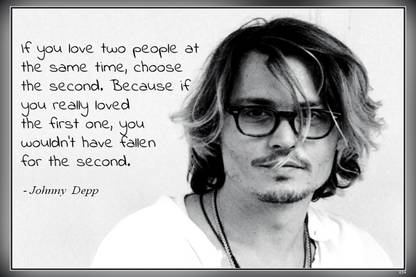 Johnny Depp Quotes Matte Finish Poster Paper Print