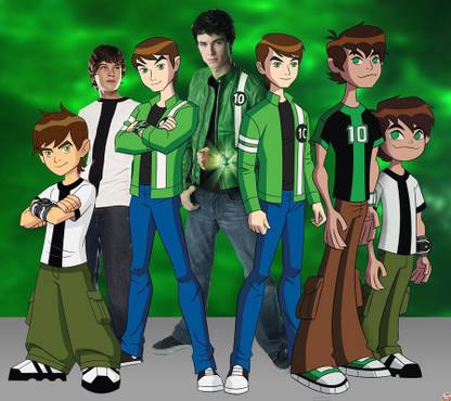 Ben 10 Cartoon Multicolour Photo Paper Print Poster Photographic Paper Photographic Paper