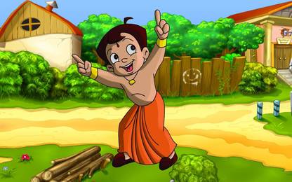 Chota Bheem Multicolour Photo Paper Print Poster Photographic Paper Photographic Paper