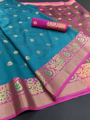 Self Design Banarasi Jacquard Saree