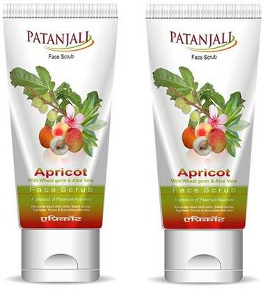 PATANJALI Apricot Face Scrub 60g (Pack of 2) Scrub