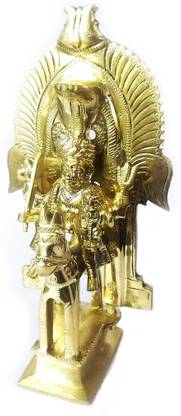 AMKL Brass Khandoba Murti Decorative Showpiece  -  18 cm