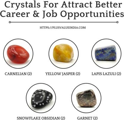 Plus Value Reiki Healing Crystal Bag To Attract Better Career & Job Opportunities Regular Asymmetrical Crystal Stone