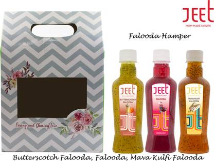 Jeet 300ml each Rose Falooda, Mava Kulfi Falooda, Butterscotch Falooda