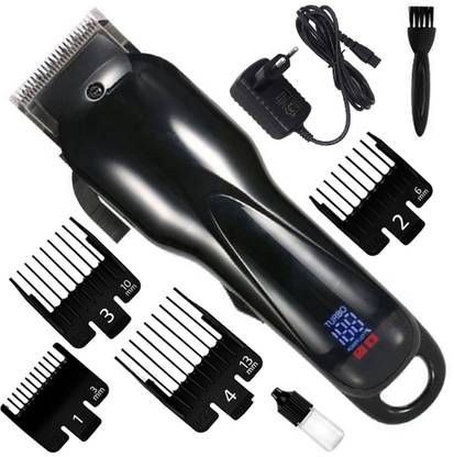 SXCV Powerful Cordless Beard Shaver Ultra Trim Hair Clipper 4 Limit Combs Fully Waterproof Trimmer 120 min  Runtime 4 Length Settings