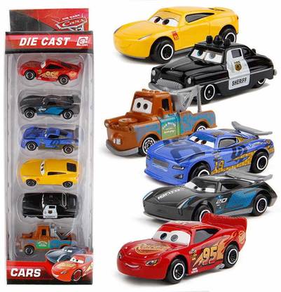 Galactic Metal Die-cast Black Storm push and Go 6 pcs car Set
