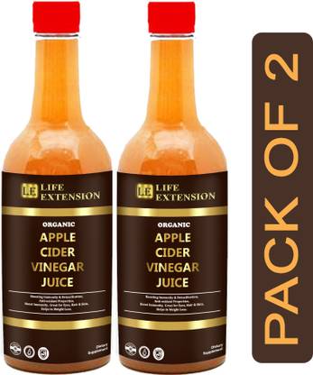 Life Extension Organic Apple Cider Vinegar with mother for weight loss (SA173) Vinegar