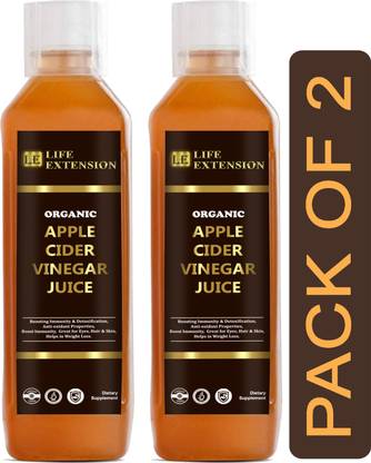 Life Extension Organic Apple Cider Vinegar with mother for weight loss (SA211) Vinegar