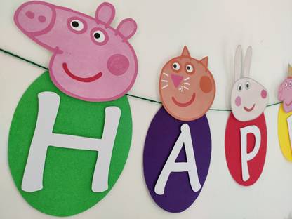 Partybus Peppa Pig Happy Birthday Banner