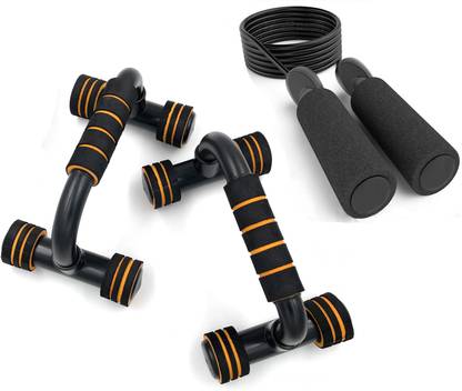 LIVOX Push Up Bar Stand Useful In Chest & Arm Workout And Skipping Rop. Push-up Bar