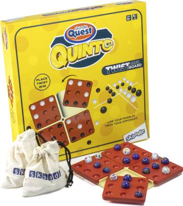SKOODLE Quest Quinto, Brain puzzle and strategy board game for children and adults Party & Fun Board Game
