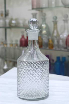 Modak 1200 ML Round Decanter Whisky, Wine, Vodka, Rum, Jin, Soda, Water Decanter