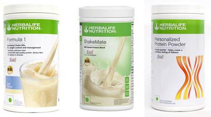 HERBALIFE Formula 1 Shake Kulfi + Protein Powder 400 Gram + Shake Mate - Vanilla Nutrition Drink