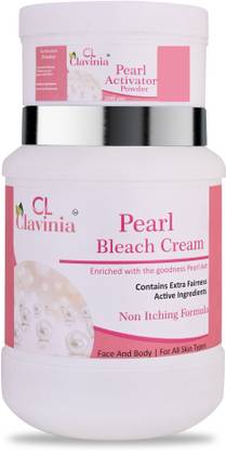 CLAVINIA Skin Whitening Pearl Bleach Cream 1000 ml