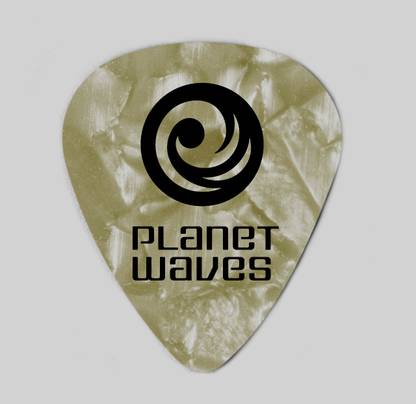 D'ADDARIO CELLULOID STANDARD WHITE PEARL MEDIUM Guitar Pick