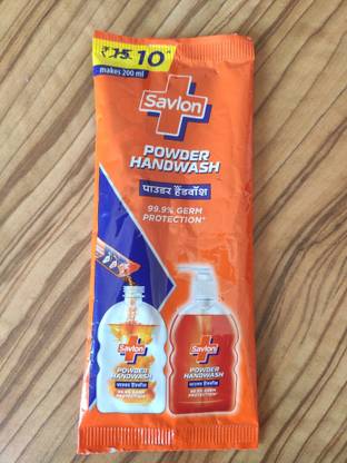 Savlon Powder Handwash 99.9% Germ Protection (pack of 15) Hand Wash Pouch