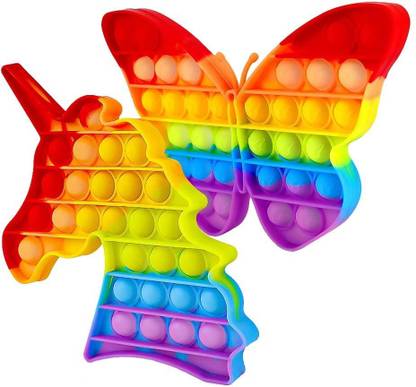 flying india Pop It Fidget Toys,Push Pop Bubble Fidget Sensory Toy,Stress Relief F27