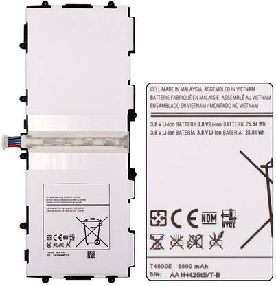 ZIZTRON Mobile Battery For  Samsung Galaxy Tab 3 10 1 P5210 P5200 P5220 T4500E 6800mAh with 1 Month Warranty.