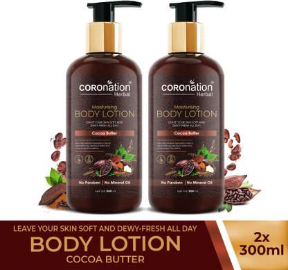 COROnation Herbal Cocoa Butter Moisturising Body Lotion - Pack of 2
