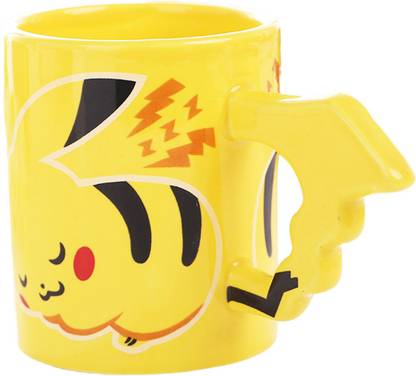 BONZEAL Unique Handmade Cup Anime Pokemon Cartoon Monsters Pikachu Cute Tea Coffee Drinks Ceramic Coffee Mug