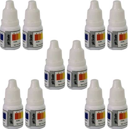 S.I. Enterprises ph Scale Testing Kit Alkaline Level Testing Liquid Bottles by Bio(Set of 10) Ph Test Strip