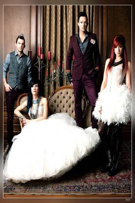Skillet American Christian Rock Band Jen Ledger John Cooper Korey Cooper Seth Morrison Matte Finish Poster Paper Print